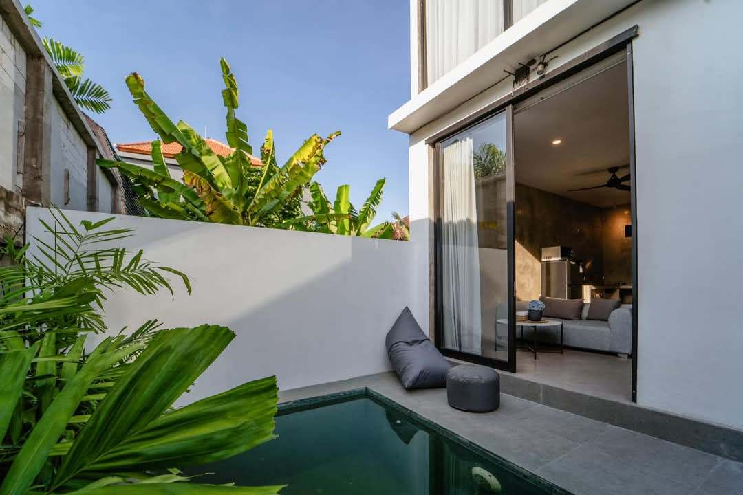 ✨ Modern & Compact 1-Bedroom Pool Villa in Canggu – Only 4 Min to Obsidian Gym