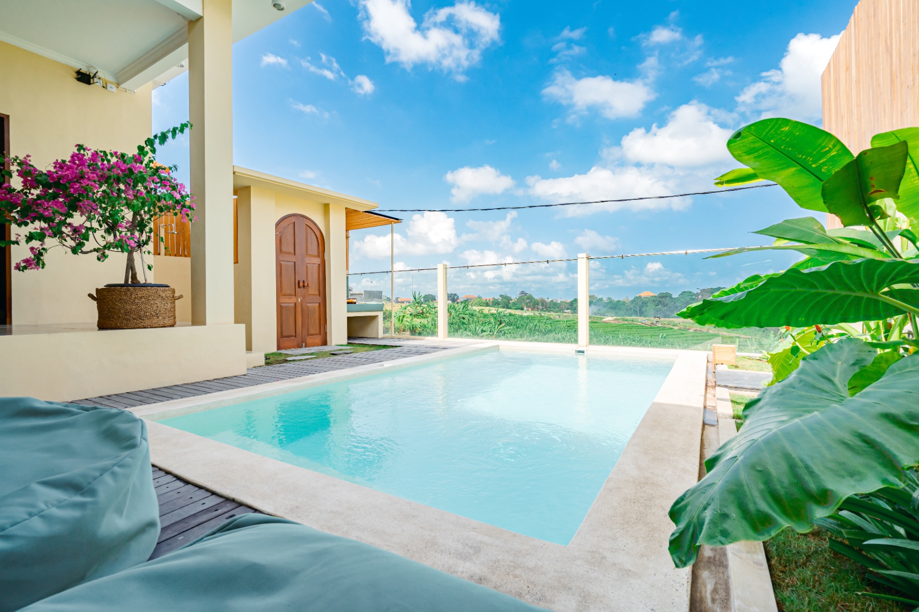 Charming 3-Bedroom Villa with Rice Field Views