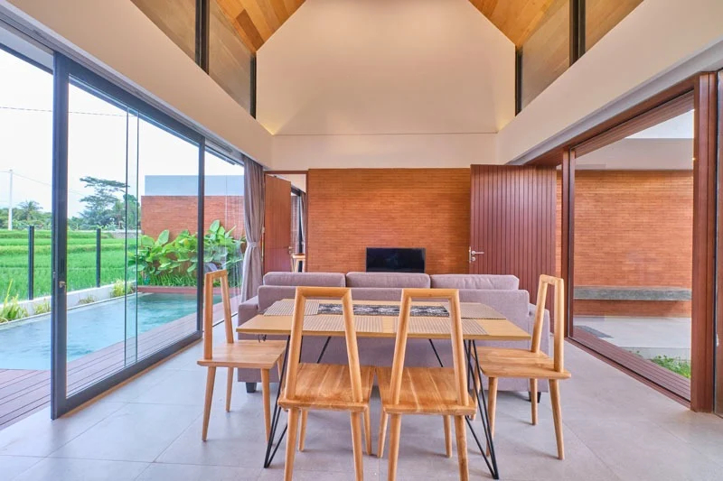 Stylish 2BR Villa Ubud with Rice Field View and Private Pool 