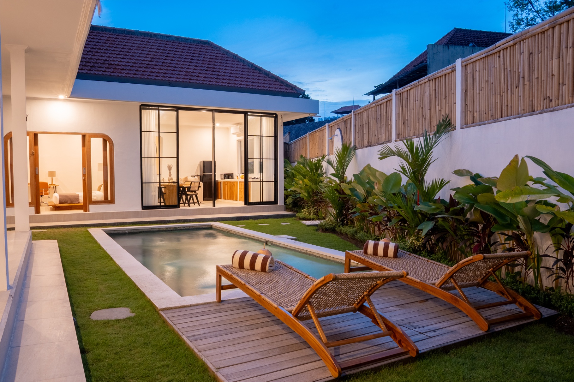 Designer 3BR villa for remote workers, Canggu
