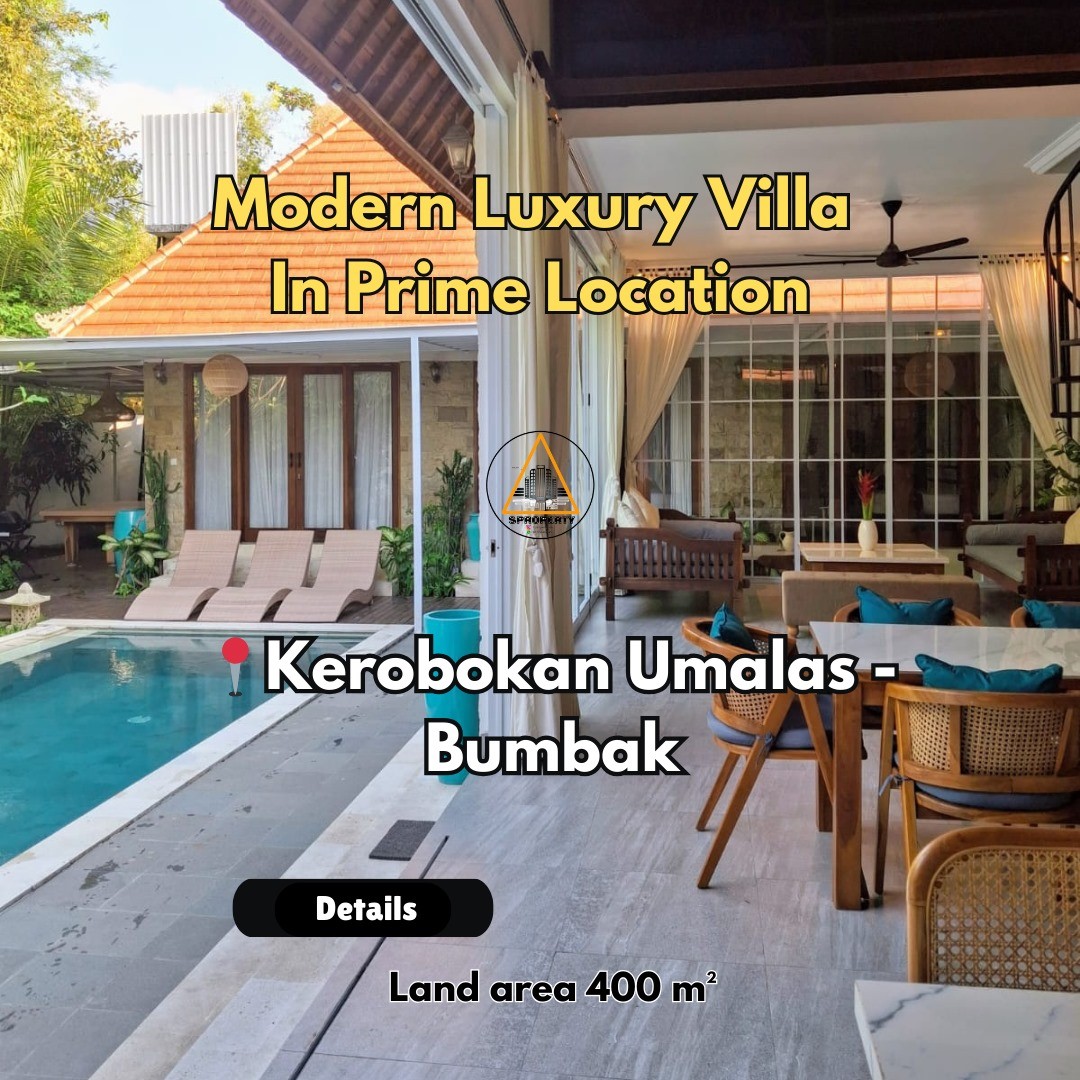 VILLA FOR SALE IN KEROBOKAN UMALAS BUMBAK BALI