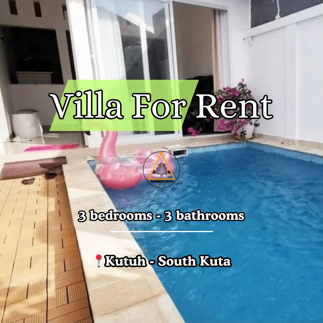Fully furnished house semi villa for rent in Kutuh, South Kuta, Badung.