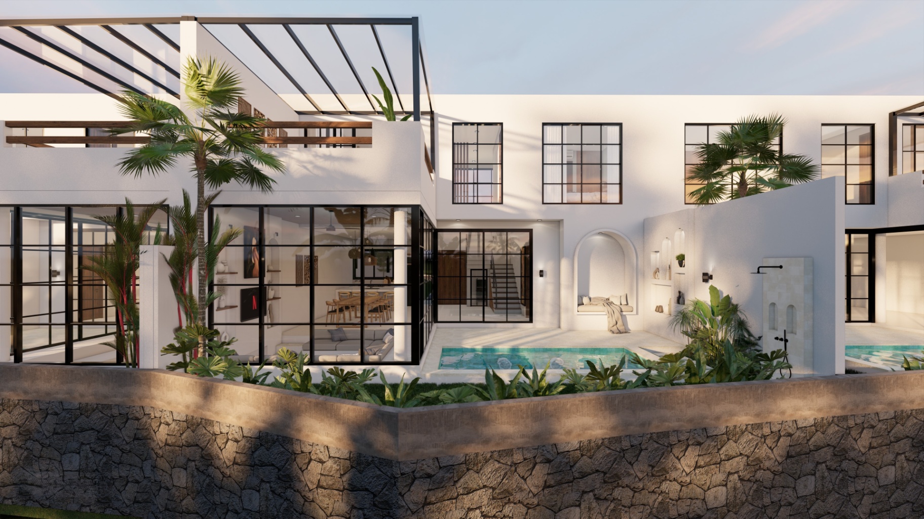 2-Bedroom Villa with Rice Field View and Private Pool in Kaba-Kaba