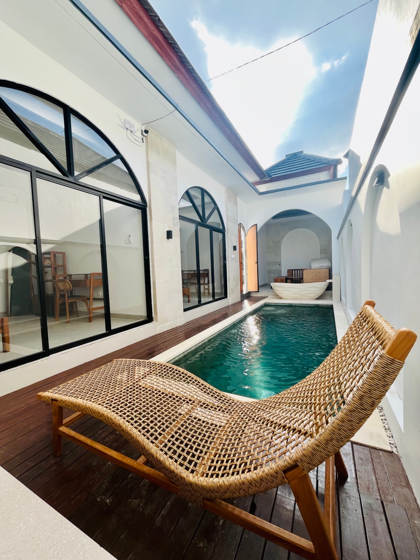 2BR Mediterranean Villa w/ Pool & Home Office