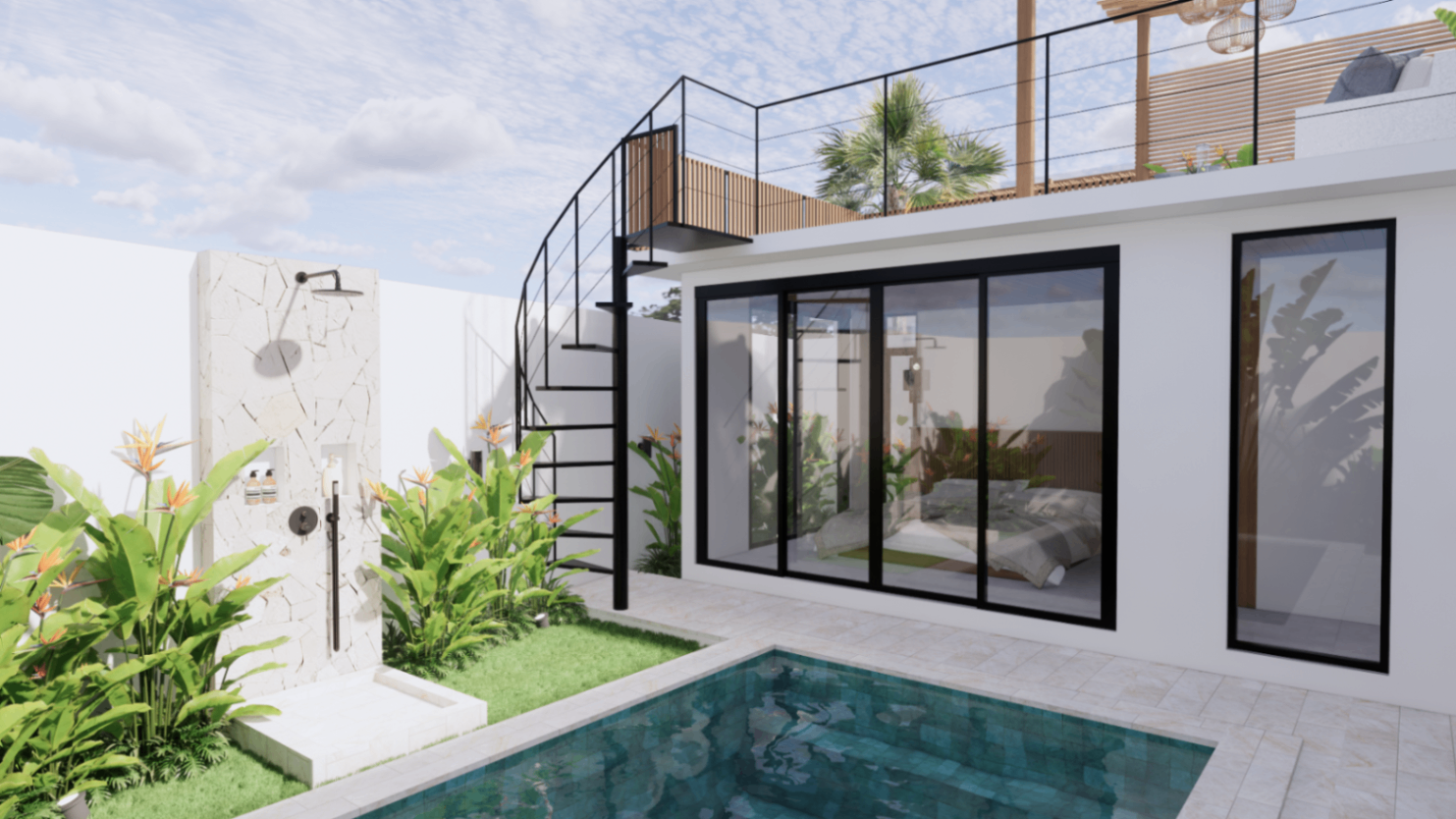 1-Bedroom Villa with Rooftop in Cepaka