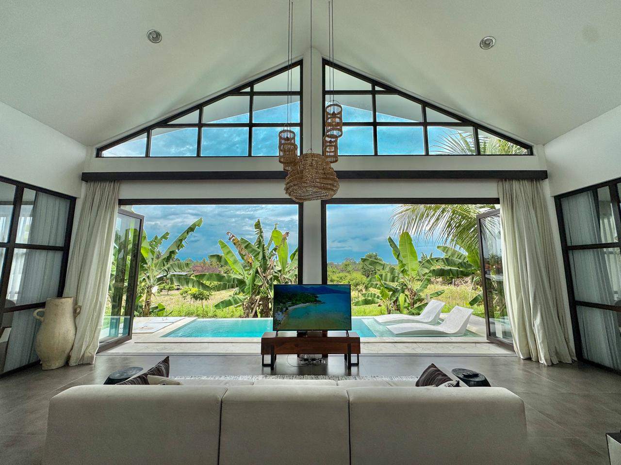 Serene 2BR Villa with Infinity Pool & Green Views