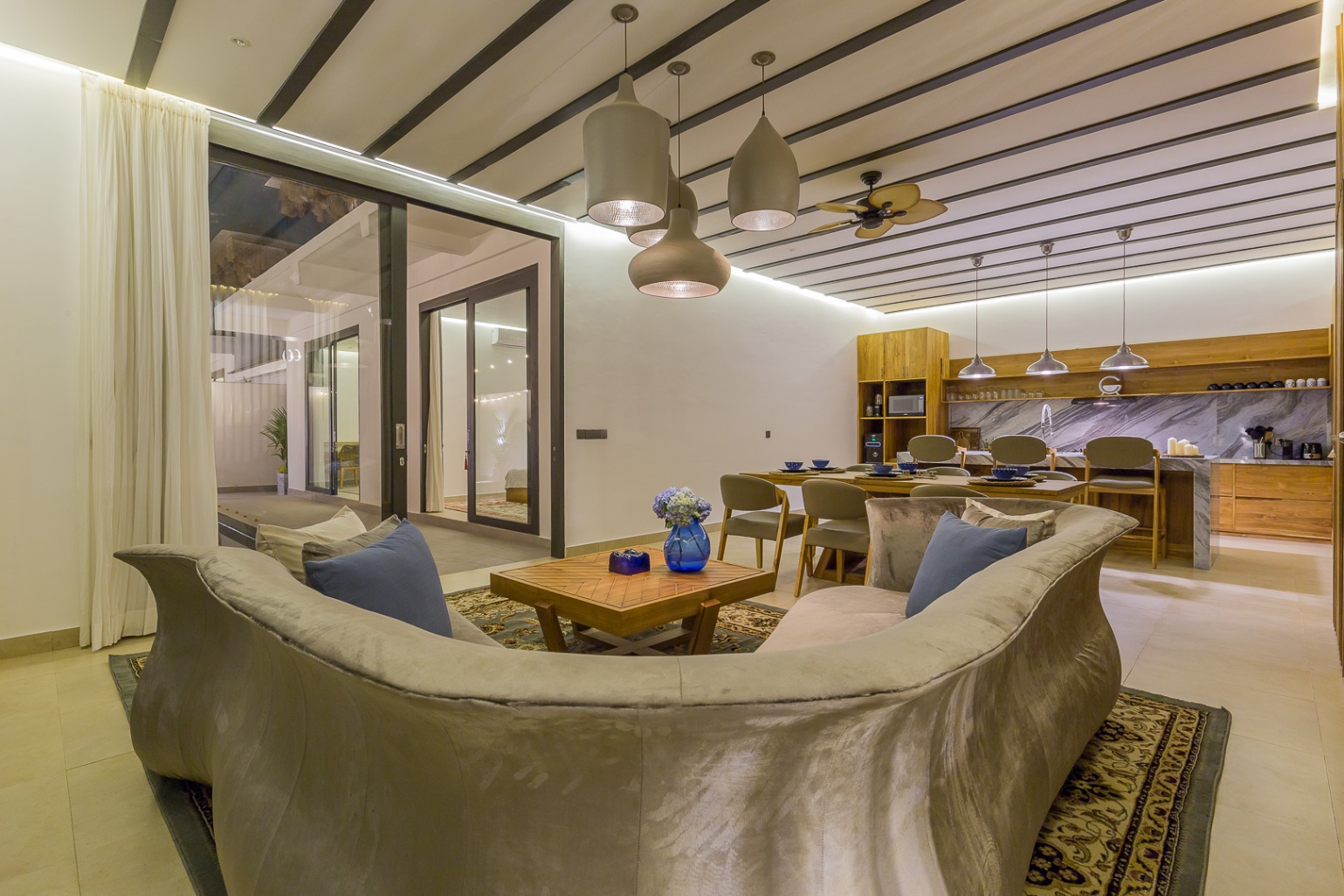 Serene Jade-Toned 3BR Designer Villa in Umalas