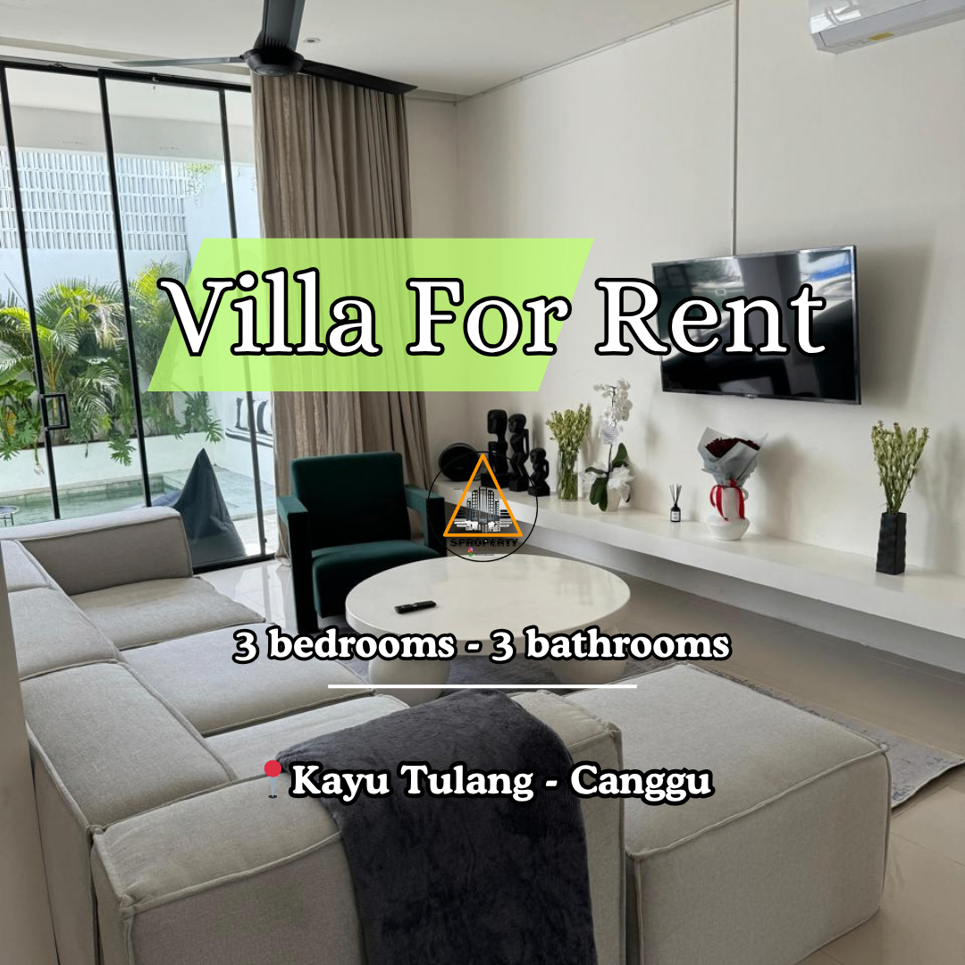MODERN VILLA FOR RENT LOCATION AT KAYU TULANG - CANGGU